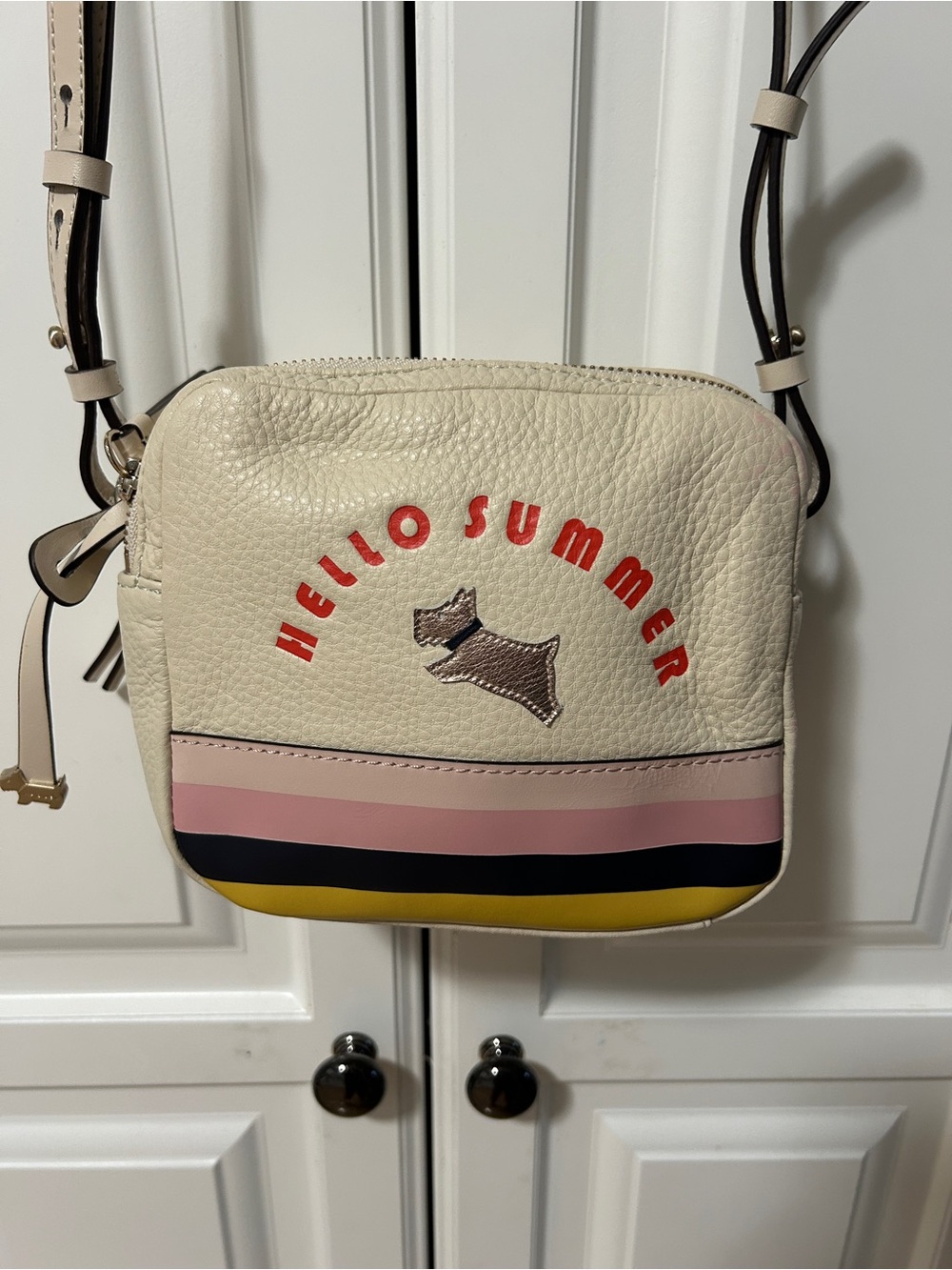 Radley London - Hello Summer Cream Crossbody Bag with Striped Accent